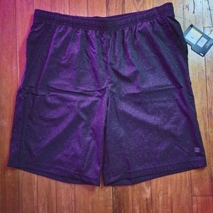 NWT Hind 9" shorts size large black with gray speckles .